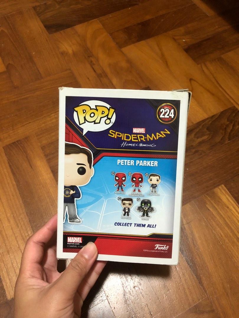 Spiderman Peter Parker Funko Pop (224), Hobbies & Toys