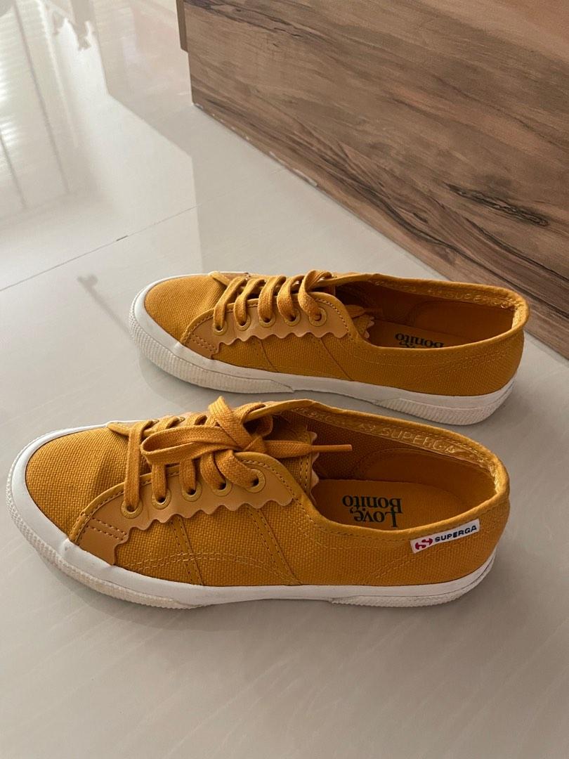 Superga mustard yellow top