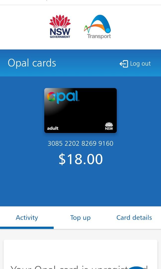 Sydney Opal card, Tickets & Vouchers, Local Attractions & Transport on Carousell