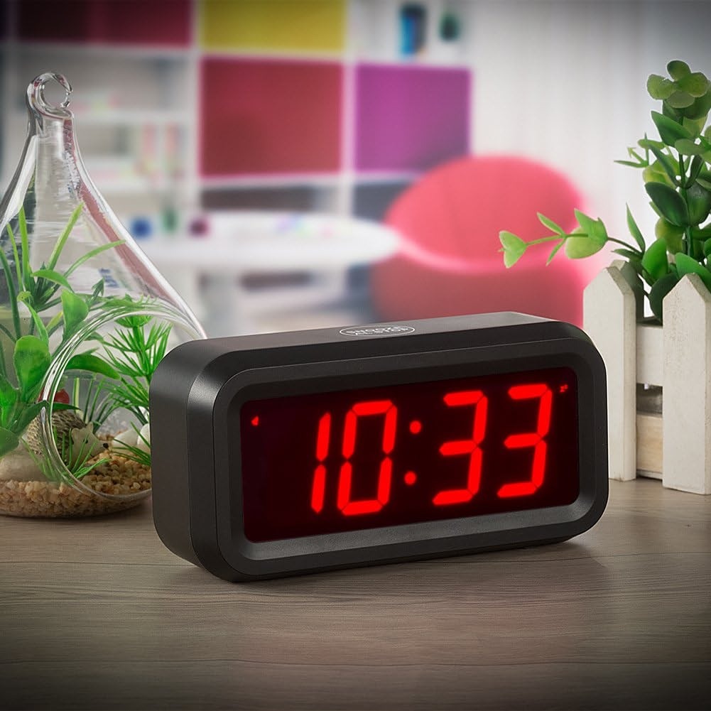Timegyro Small Wall /Shelf /Desk Digital Clock Only Battery Operated