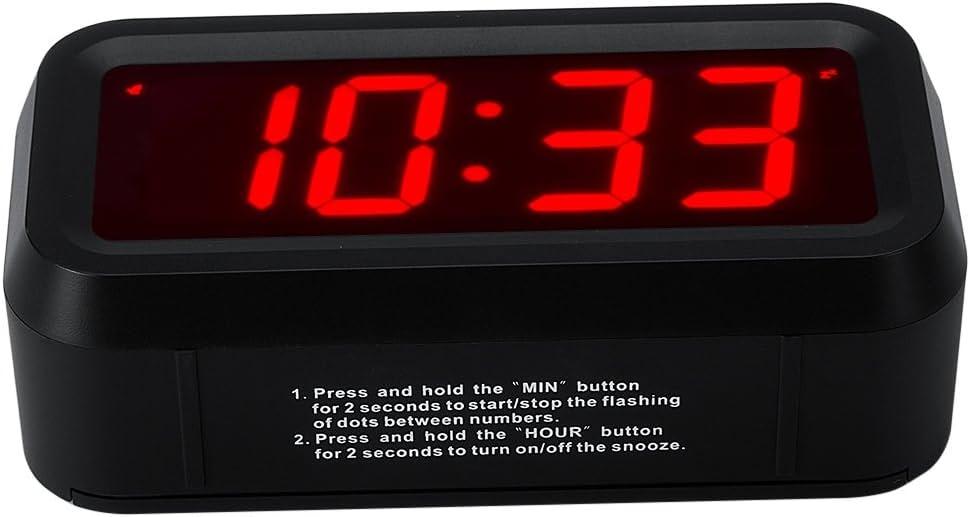 Timegyro Small Wall /Shelf /Desk Digital Clock Only Battery Operated