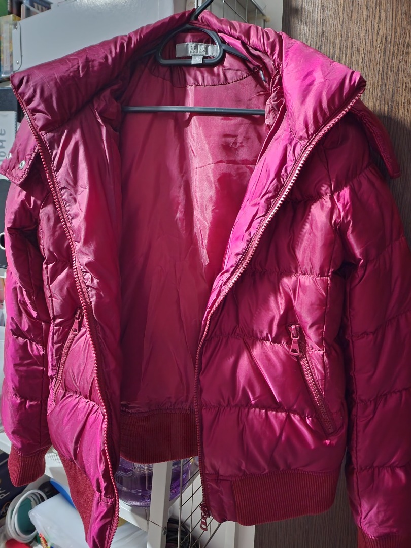 Uniqlo Red Down Jacket, Women's Fashion, Coats, Jackets and Outerwear