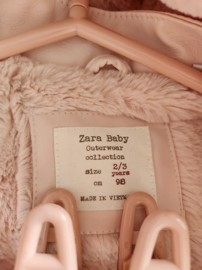 Winter Jacket (Category: Babies & Kids Fashion) located in Singapore. Submitted by ade_02 (Listing ID 1189605736, Image 2). Description: zara toddler light pink coat. 100% polyester..