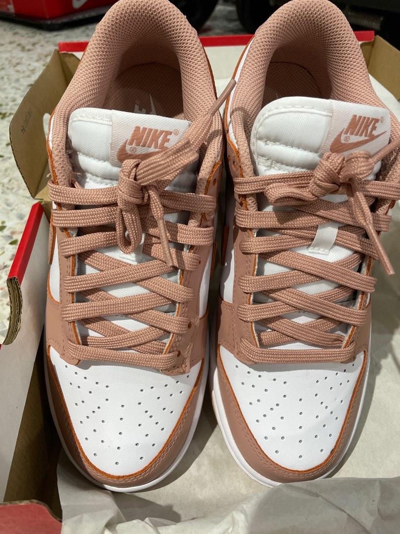 dunk low off white rose