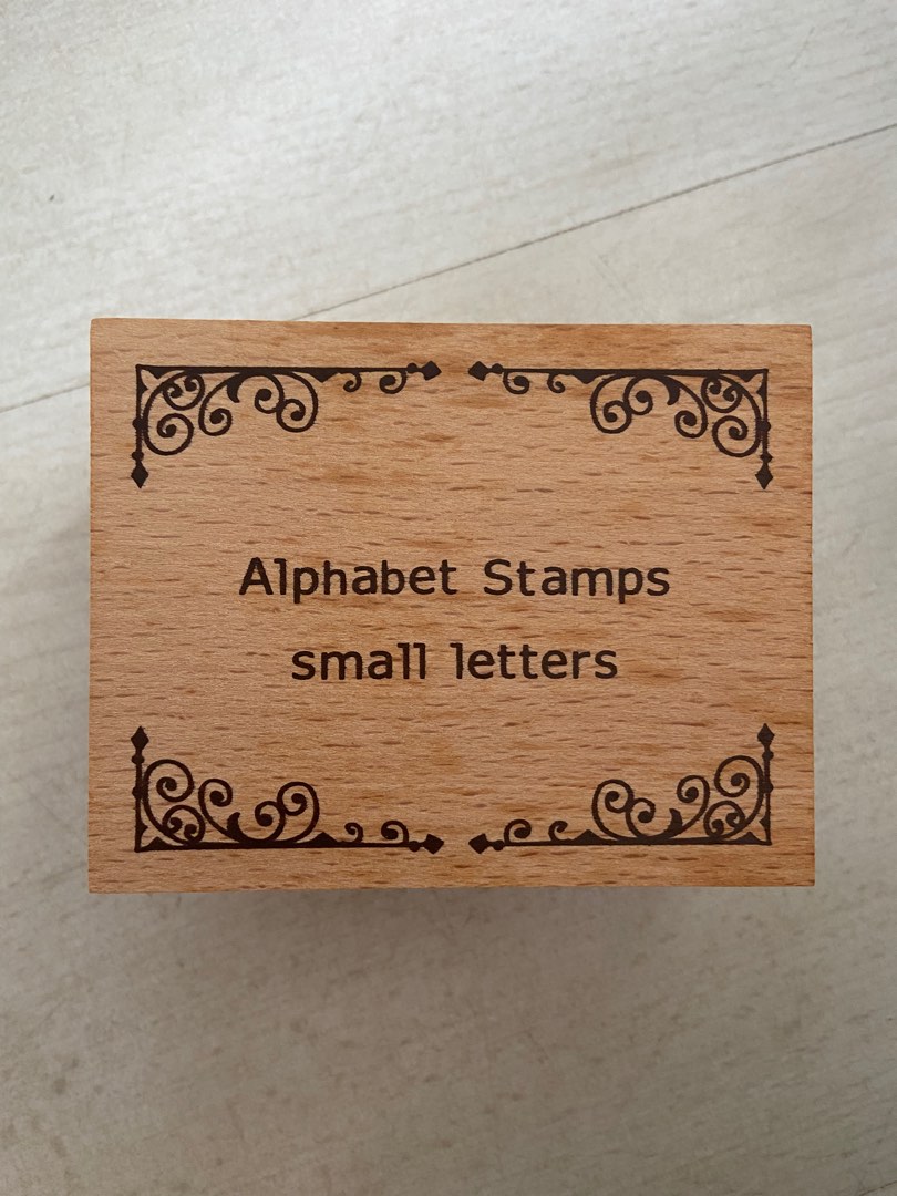 Wooden Alphabet Stamps, Hobbies & Toys, Stationery & Craft, Craft