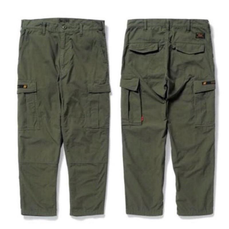 WTAPS 16AW JUNGLE STOCK Trousers.ripstop 軍綠黑標長褲, 男裝, 褲