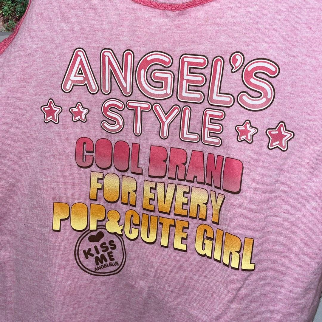 Y2K ANGEL BLUE Top, 女裝, 上衣, 背心 Carousell