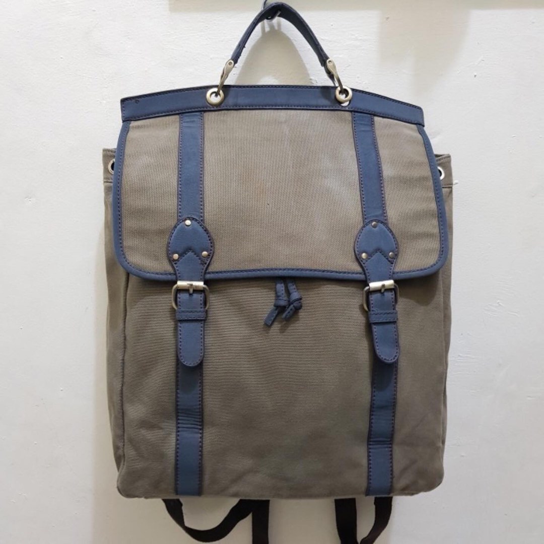 Zara Backpack Second Original 110, Fesyen Pria, Tas & Dompet , Ransel