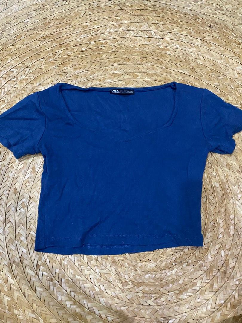 Zara cropped top, Women's Fashion, Tops, Shirts on Carousell