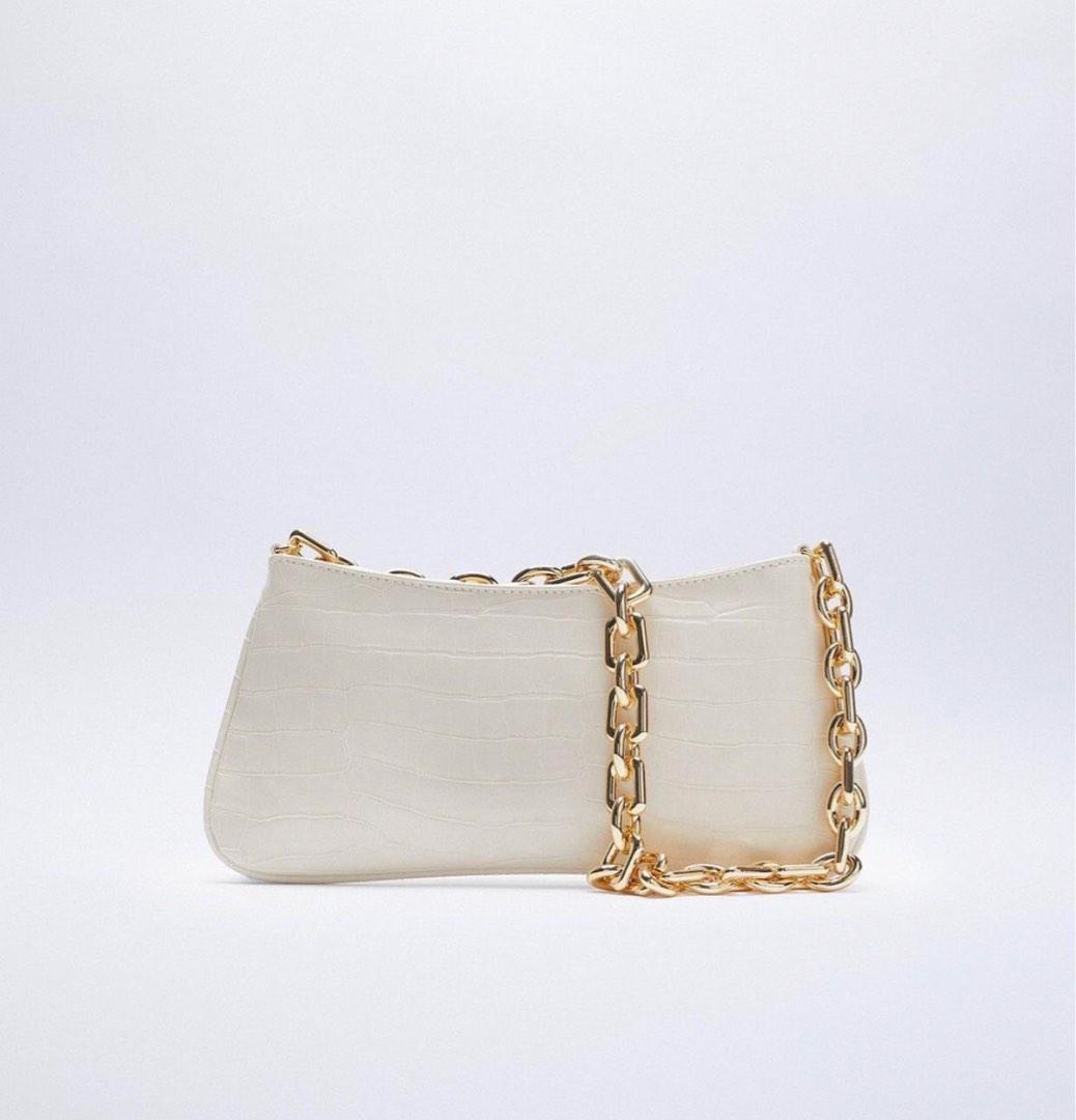 Zara chain best sale embossed bag