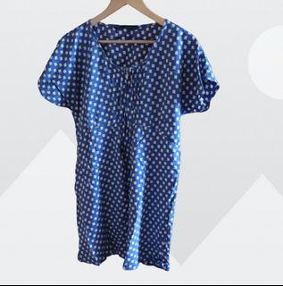 ZARA Pattern Mididress/Blue Dress Tunic