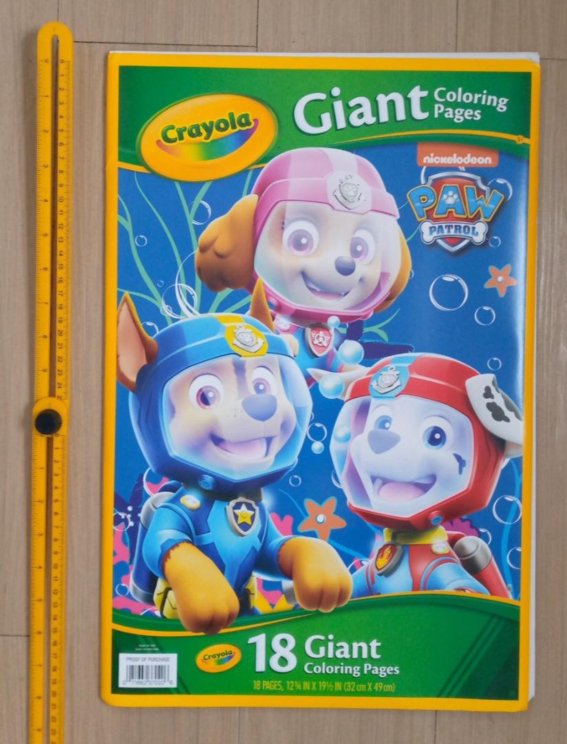 18 GIANT PAGES NICKELODEON Paw Patrol Giant Coloring Book Underwater ...