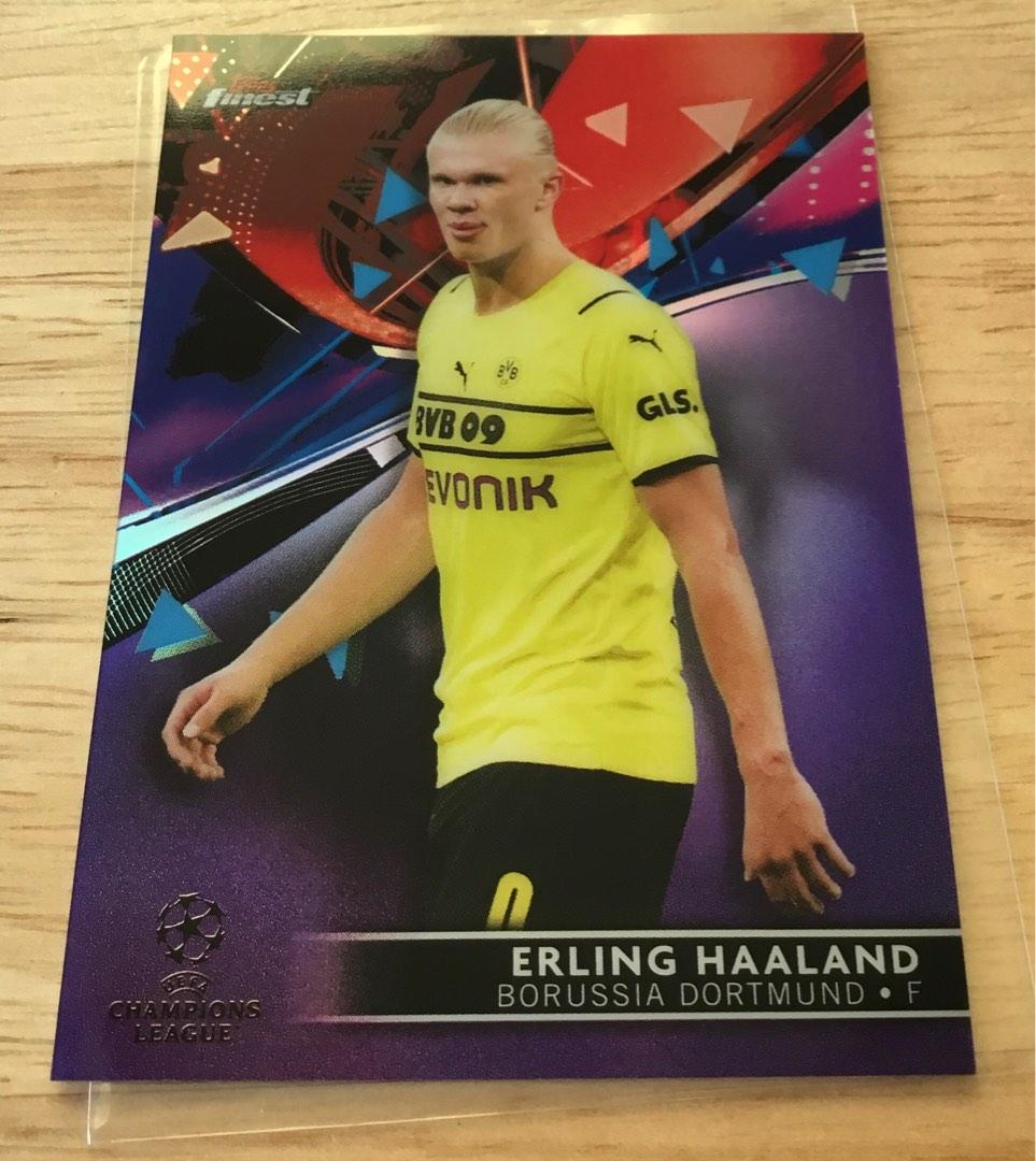 2021-22 Topps Finest UEFA Champions League #10 Erling Haaland /125