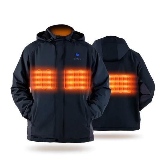 Mens jacket on sale with heater inside