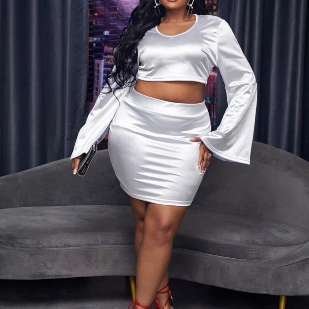 Plus size hotsell white skirt 2xl