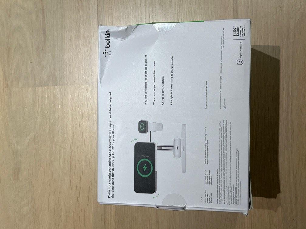 Belkin 3 in 1 Wireless Charger with MagSafe, Mobile Phones & Gadgets ...
