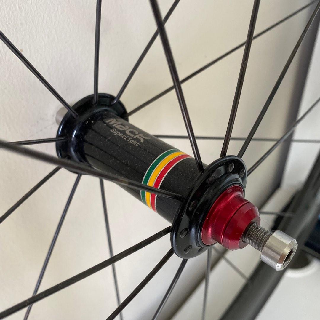 50MM Carbon track wheelset laced to mack superlight, Sports Equipment ...