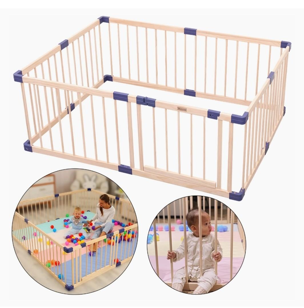 8 panel Jolly Baby Wooden Playpen