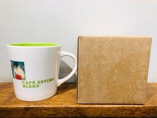 全新 收藏款 2005年 星巴克美國版 混合物區產地咖啡豆 馬克杯 CAFE ESTIMA BLEND 16oz 480ml
