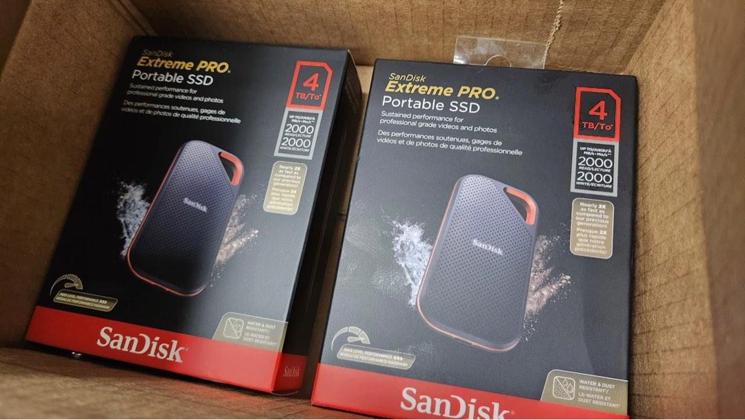 全新] [升級版/三防] [4TB] SanDisk Extreme PRO Portable SSD