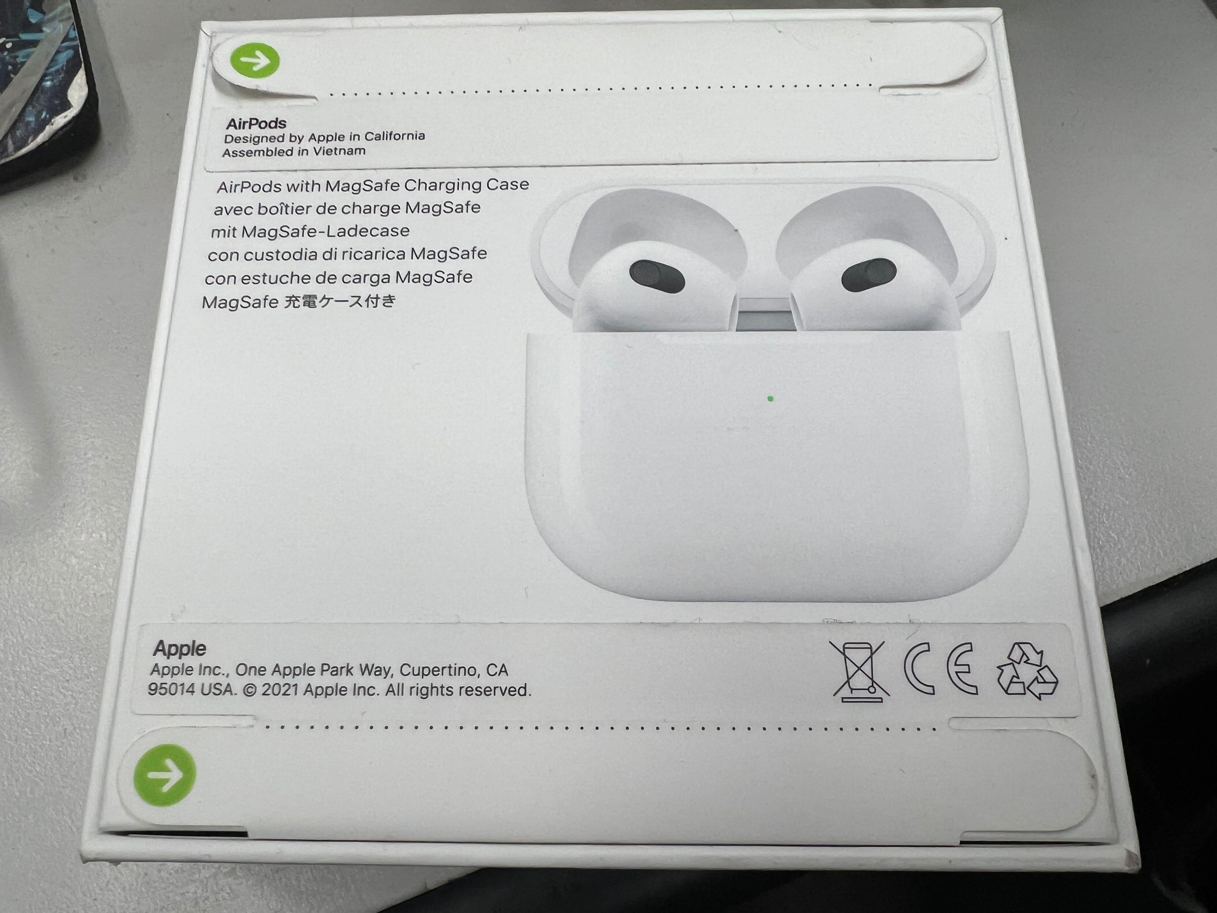 全新Apple airpod 3代（配備magsafe無線充電盒）, 音響器材, 耳機