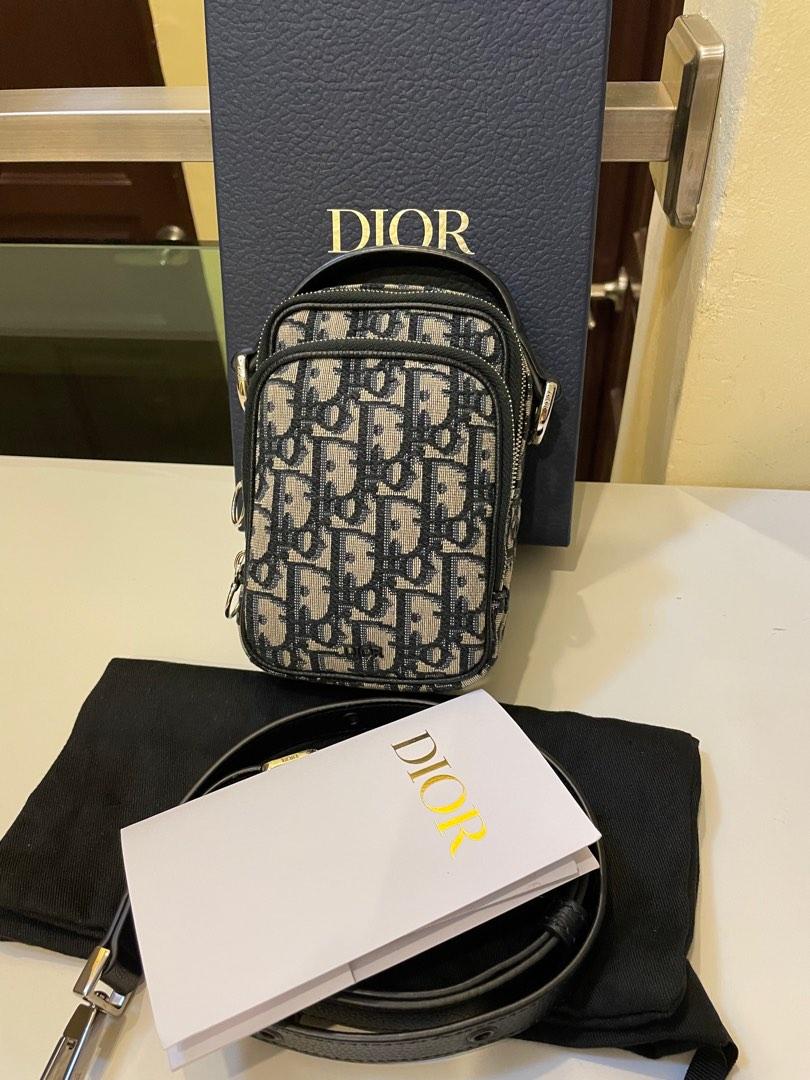 Christian Dior Mini Gallop Sling Bag 1ADBO022YKK_H00N R, Black, One Size