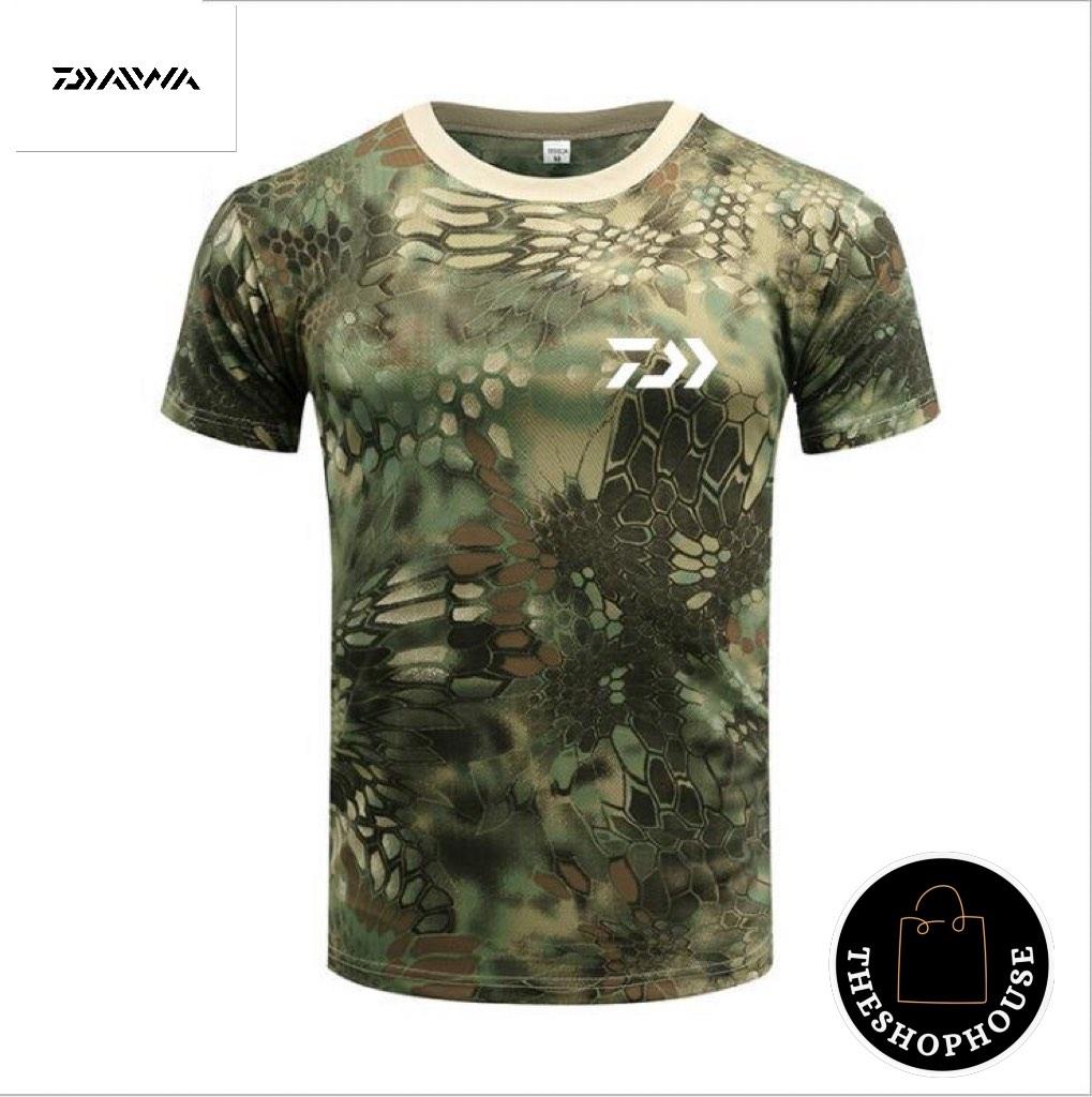 🔥 DAIWA Fishing T-Shirt Camouflage Outdoor wear UNISEX 🔥 ( BRAND NEW /  READY STOCKS), Men's Fashion, Activewear on Carousell