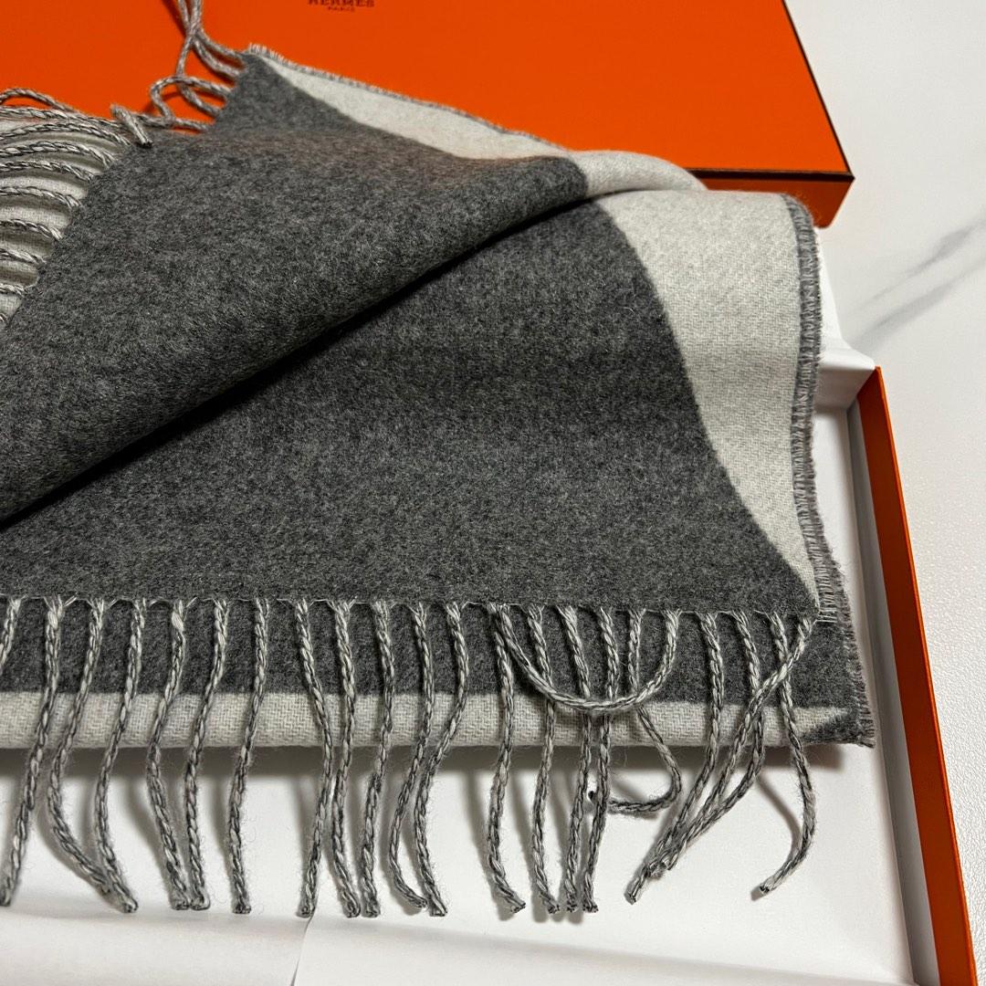 全新] Hermes 100% Cashmere Scarf 新款羊絨頸巾, 名牌, 飾物及配件