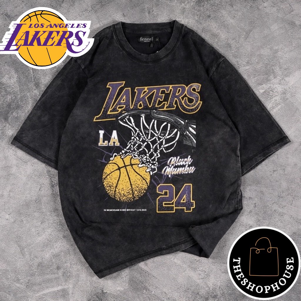 DNV OVERSIZE LATEST LAKERS 24 T-SHIRT FOR MENS