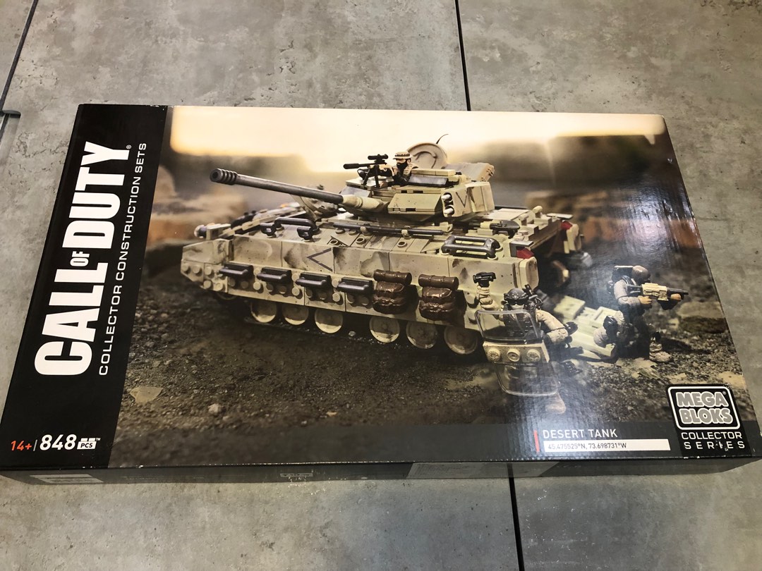 MEGA BLOKS CALL OF DUTY DESERT TANK 848 pcs