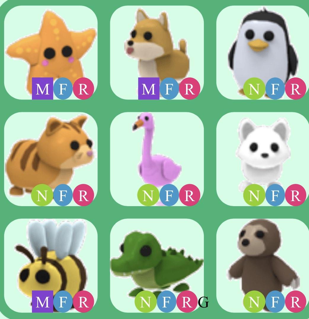 Adopt me mega neon and neon ultra rare pets, Video Gaming, Gaming