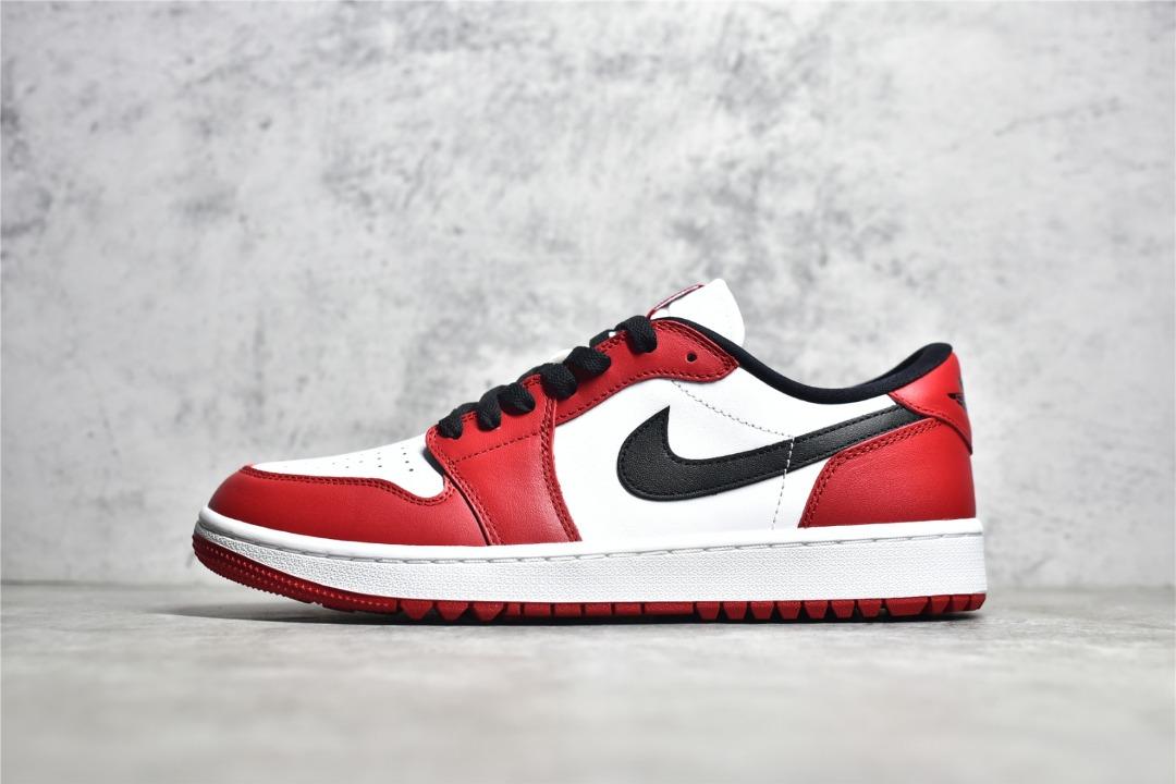 Air Jordan 1 Low Golf Chicago White red shoes