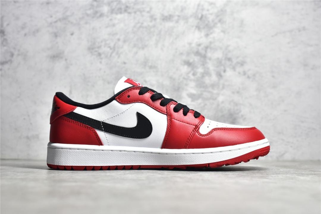 Air Jordan 1 Low Golf 'Chicago' White red shoes, Men's Fashion