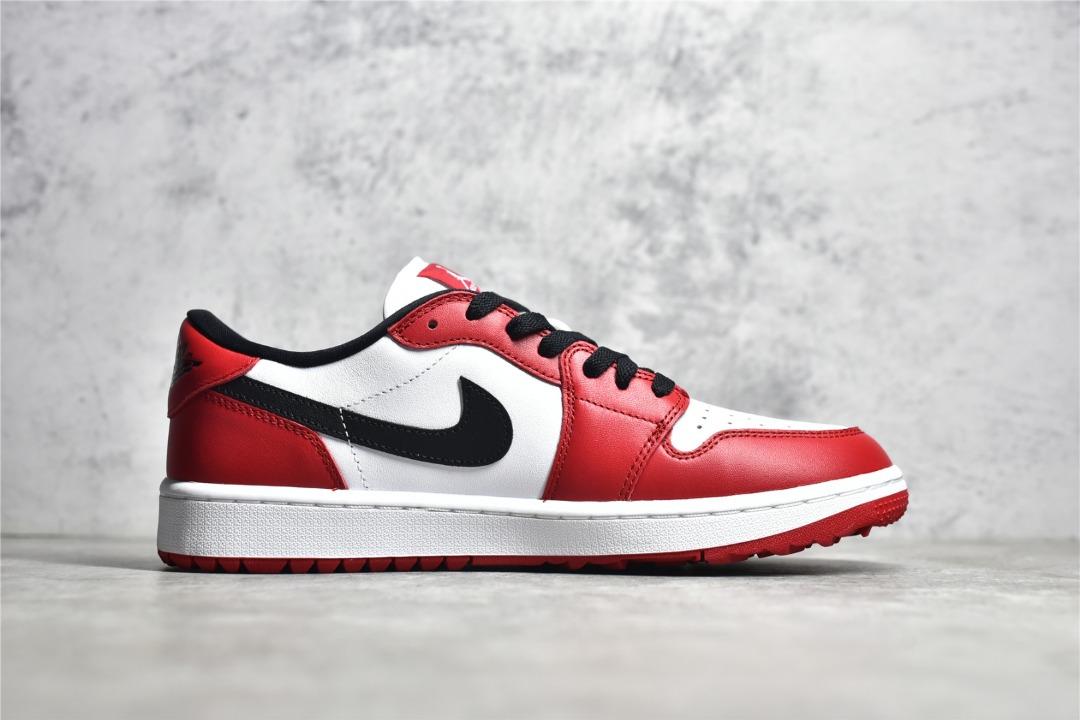 Air Jordan 1 Low Golf 'Chicago' White red shoes, Men's Fashion ...