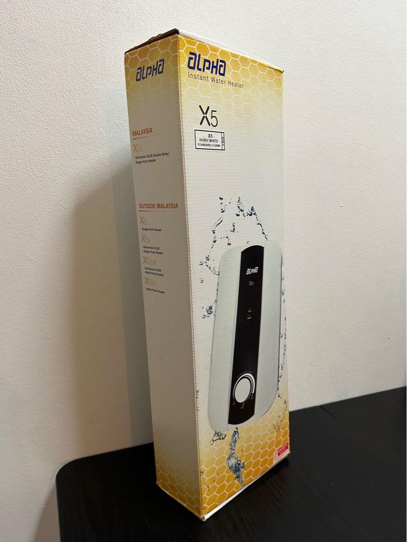 Alpha X5 instant water heater, TV & Home Appliances, Water Heater