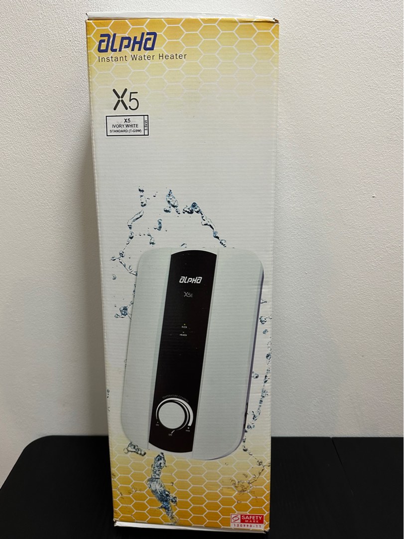 Alpha X5 instant water heater, TV & Home Appliances, Water Heater