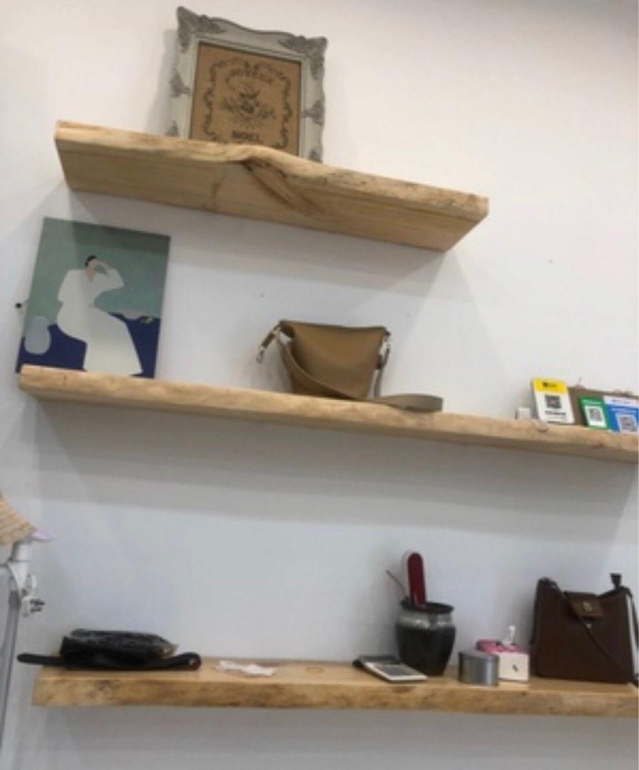 Alynna teak wood design shelves, Furniture & Home Living, Furniture