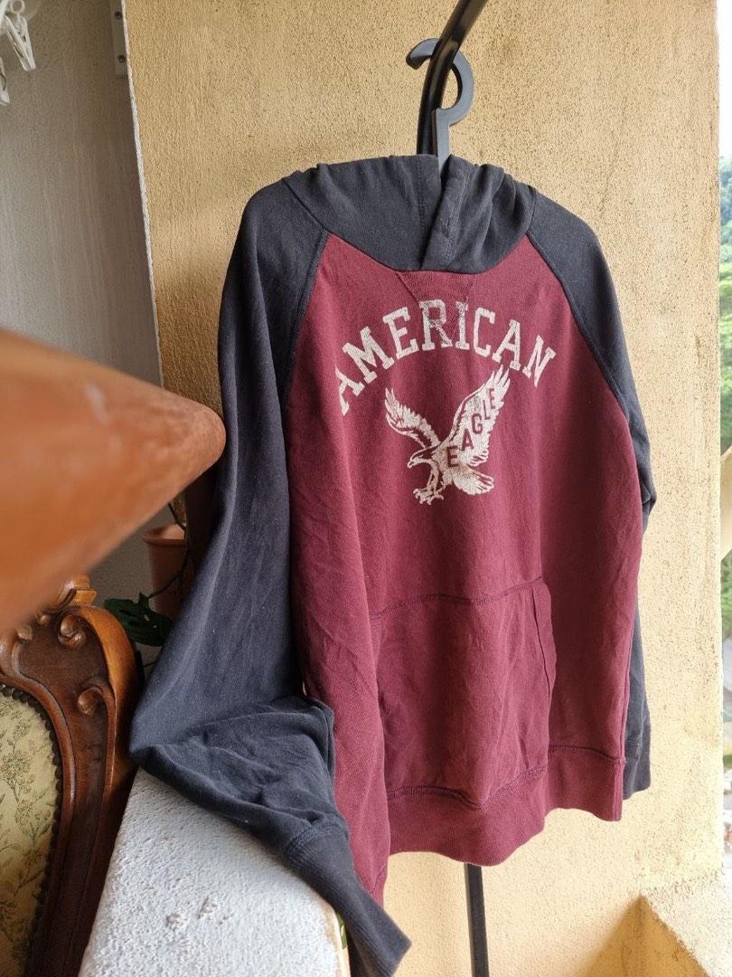 Vintage American Eagle Hoodie Size L Men s Fashion Tops Sets