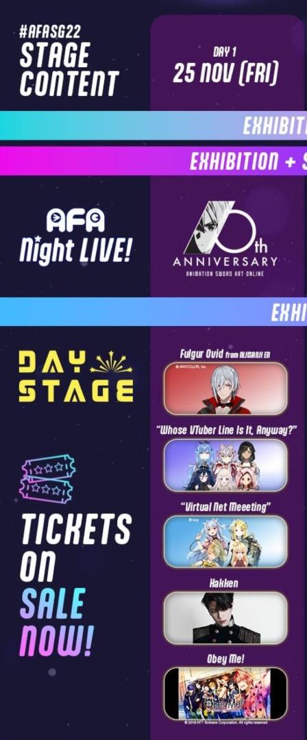 Sword Art Online Full Dive Screening x Anime Festival Asia 2022 AFA VIP  Ticket , Tickets & Vouchers, Event Tickets on Carousell