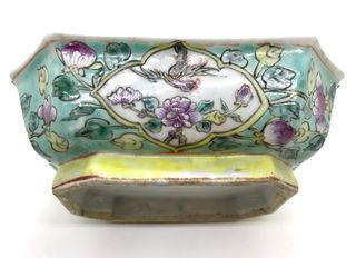 Antique Peranakan Porcelain Bowl Famille Rose