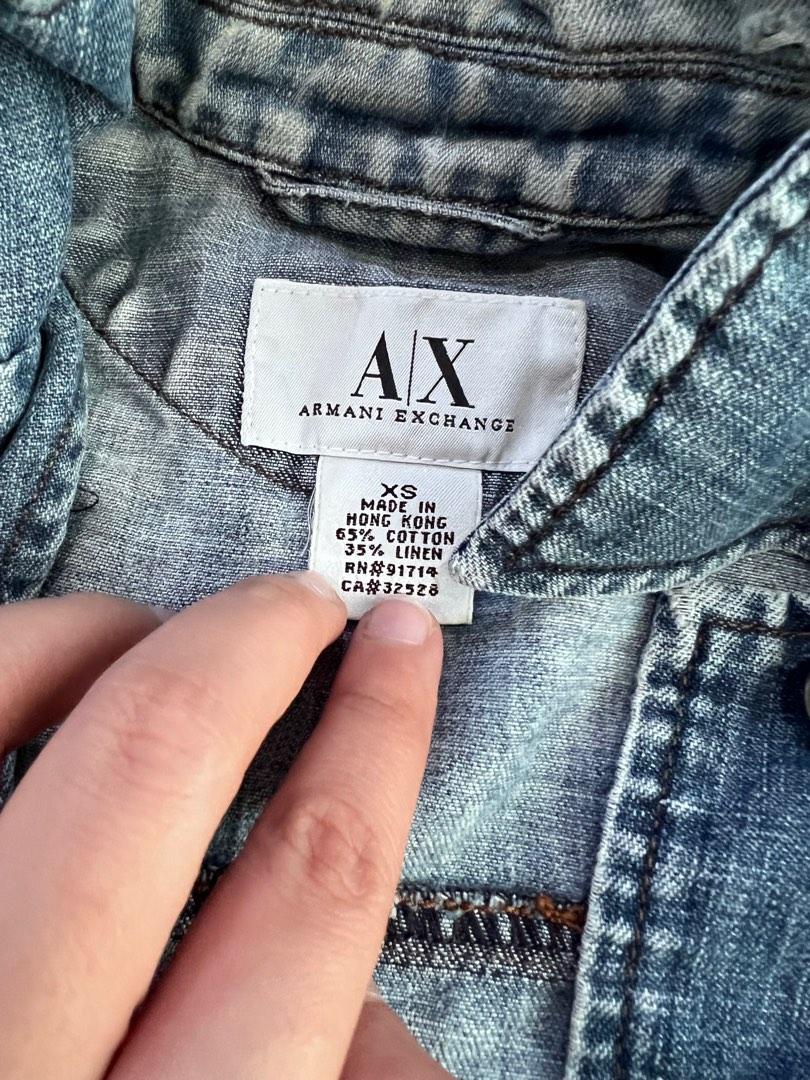 Armani Exchange Denim Jacket, Women's Fashion, Coats, Jackets and Outerwear  on Carousell
