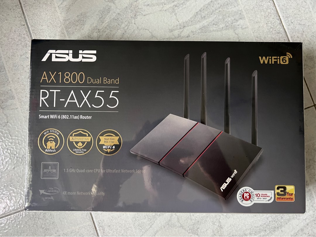 Asus RT-AX55 Router Dual Band, Computers & Tech, Parts & Accessories ...