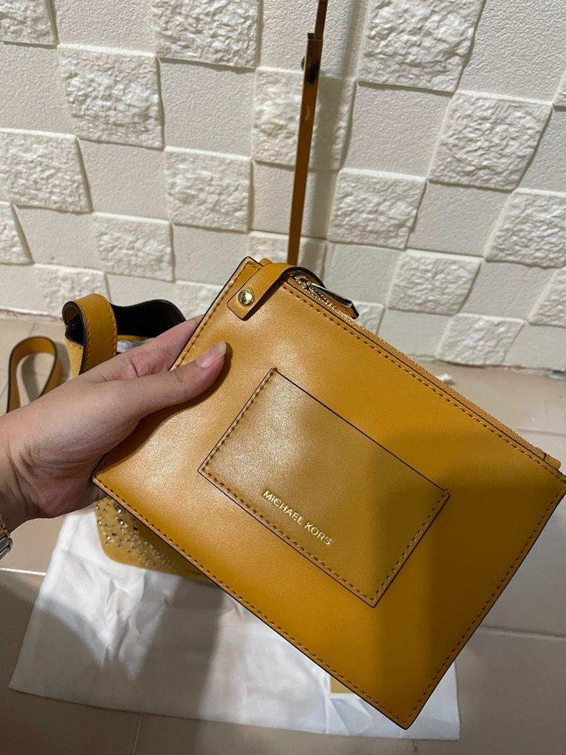 Cary small grommeted suede bucket bag hotsell