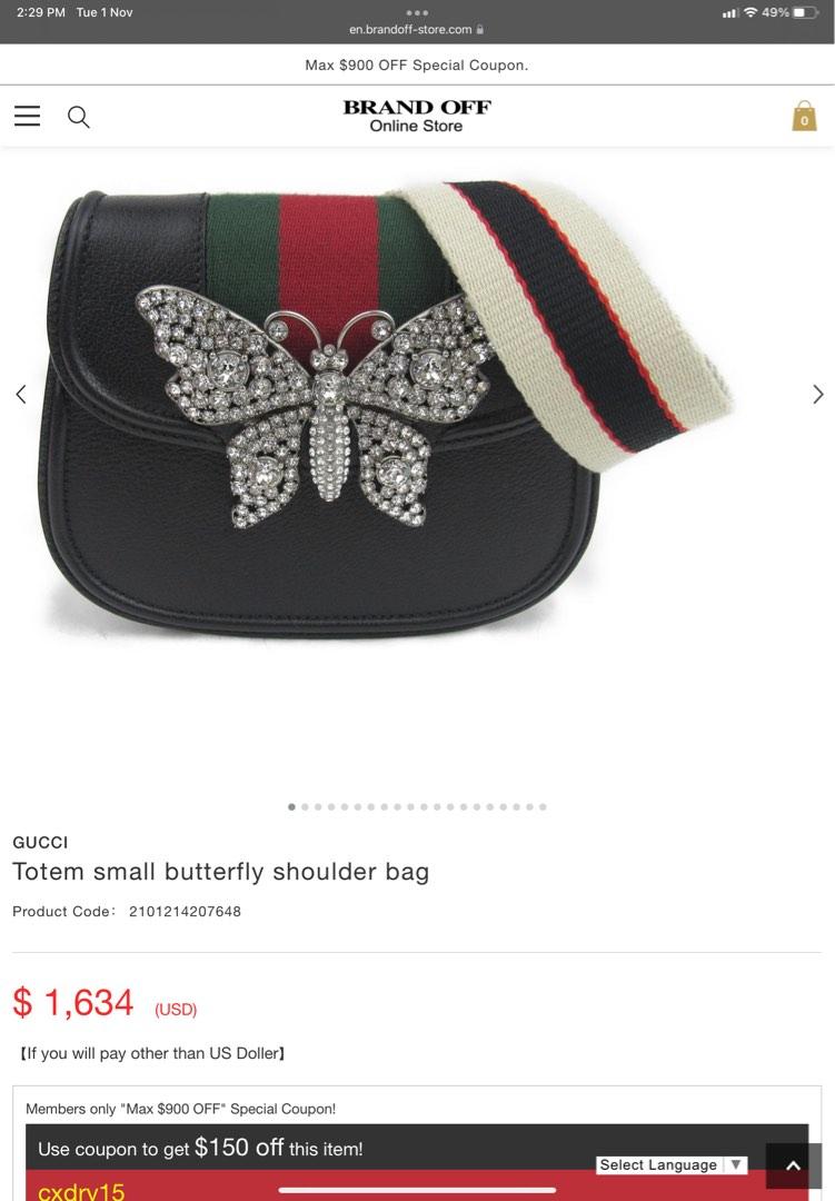 Guccitotem small shoulder bag on sale