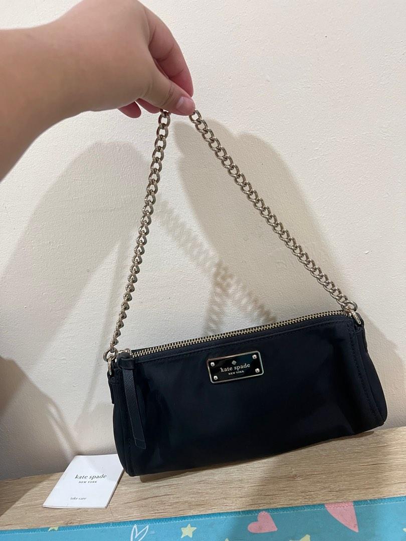 Authentic KATE SPADE Wilson Road Jane Black Chain Strap Nylon Crossbody  Bag, Luxury, Bags & Wallets on Carousell