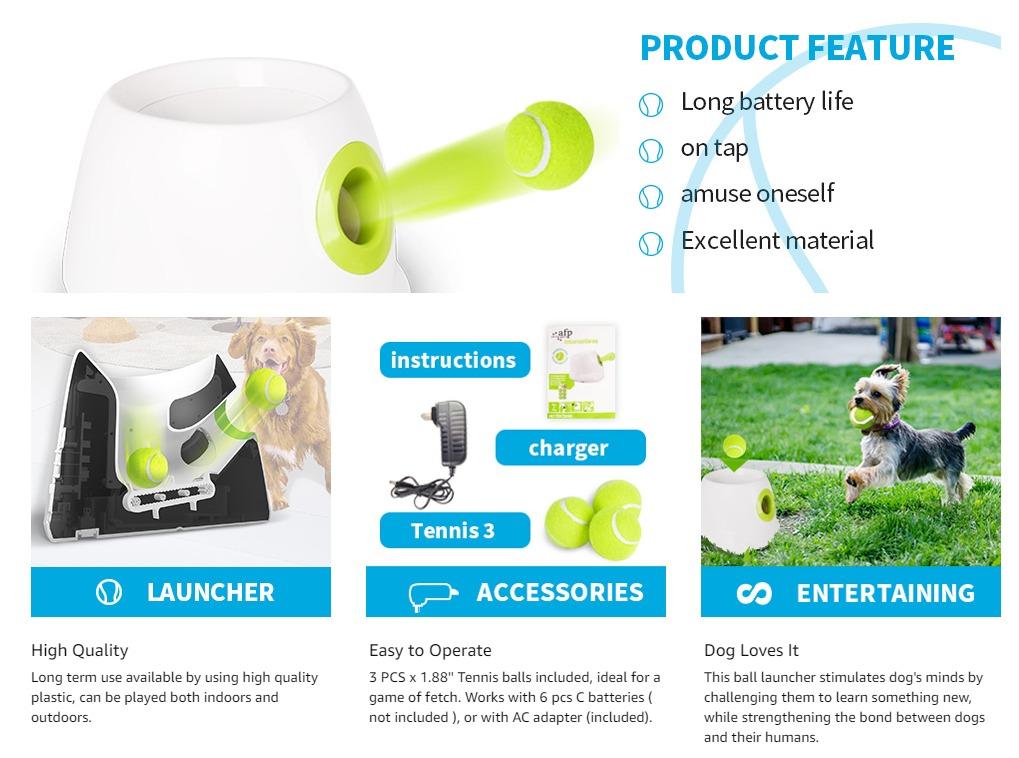 Automatic Dog Ball Launcher Automatic Ball Launcher for Dogs Dog Toy