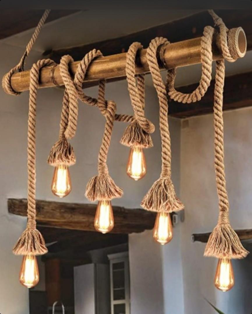 Nautical Rope Twisted Chandelier