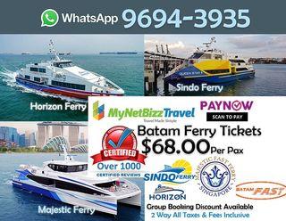 BATAM FERRY TICKETS SINDO 2WAY