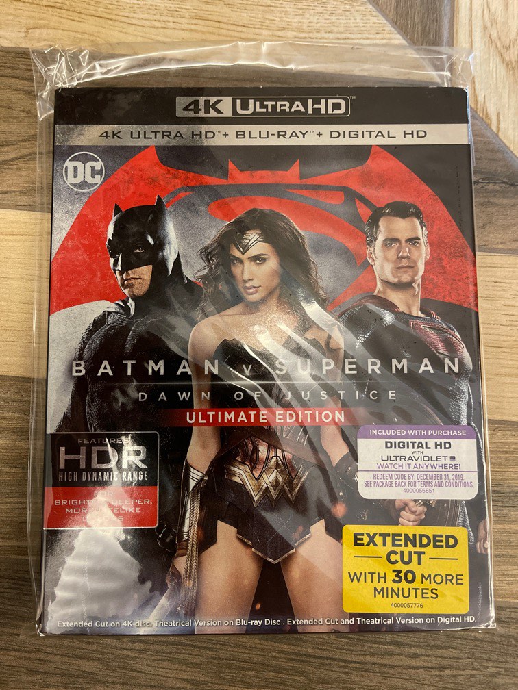 Batman Vs Superman Ultimate edition 4K Blu ray, Hobbies & Toys, Music &  Media, CDs & DVDs on Carousell