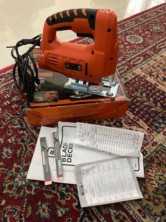 BLACK & DECKER Gergaji Listrik Jig Saw Jigsaw JS20 include mata pisau BOSCH 2pc T101AO T101B